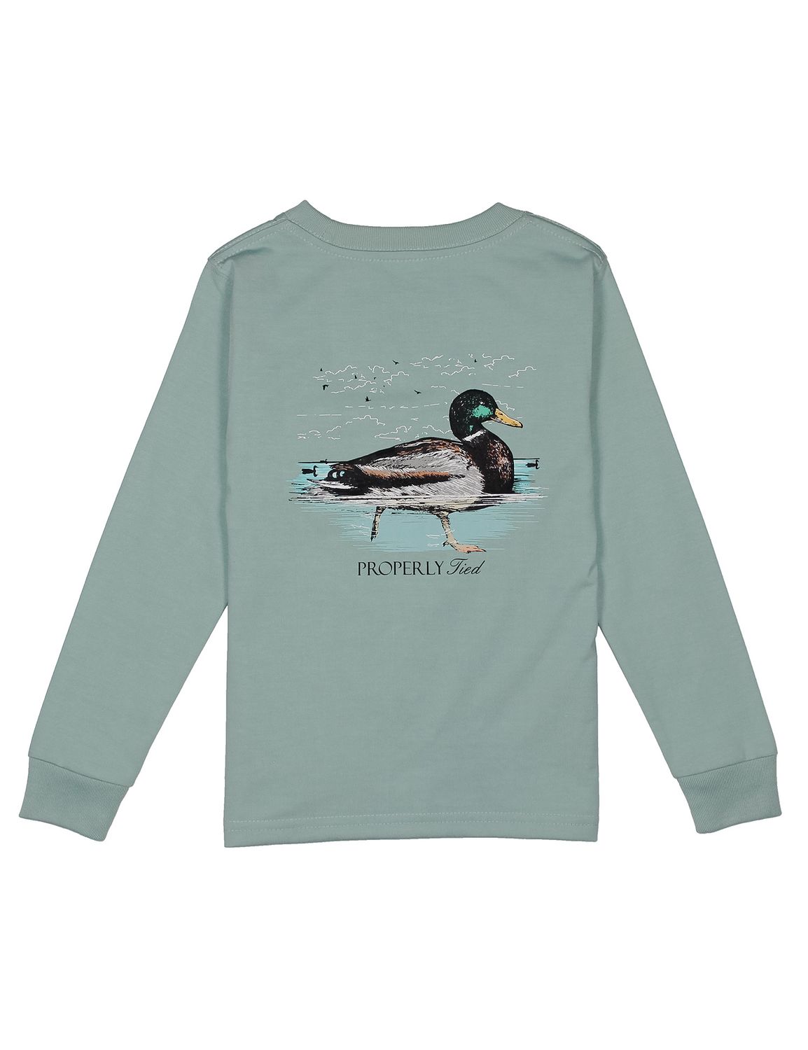 Swimming Mallard LS-Marine Mist