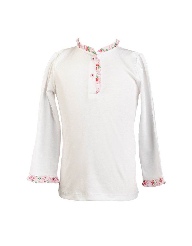Zinnia Blooms LS Pima Henley *PRESALE*