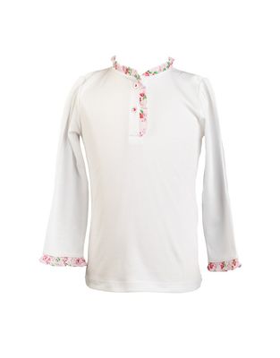 Zinnia Blooms LS Pima Henley *PRESALE*