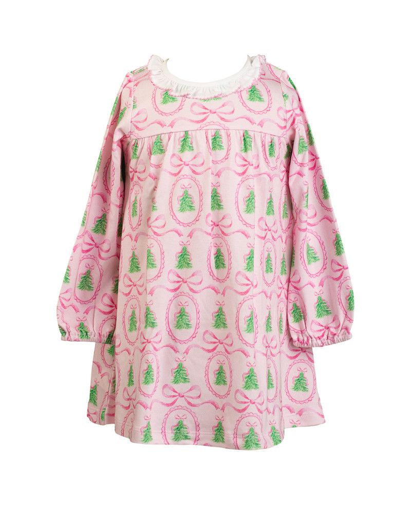 Pink Tannenbaum LS Pima Dress *PRESALE*