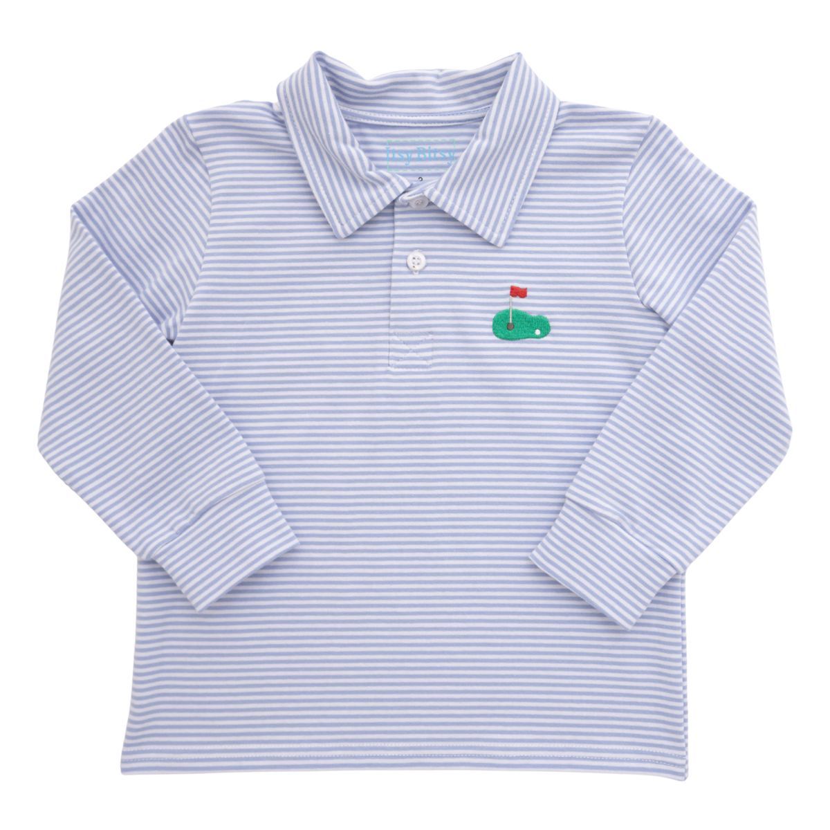 Golf Polo, Blue Stripe