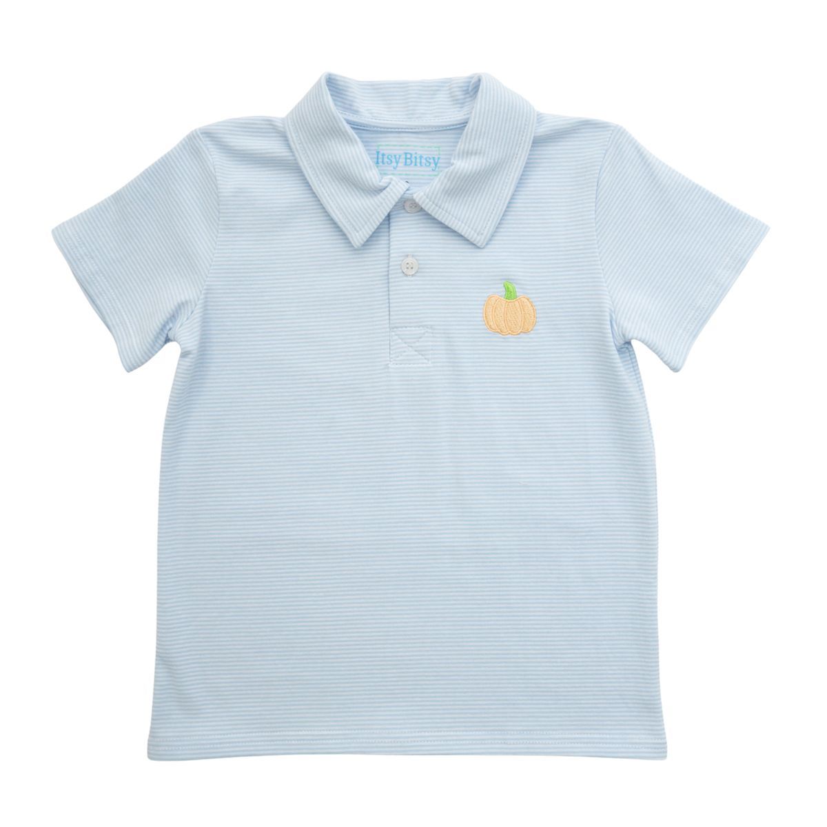 Pumpkin Polo Blue Stripe
