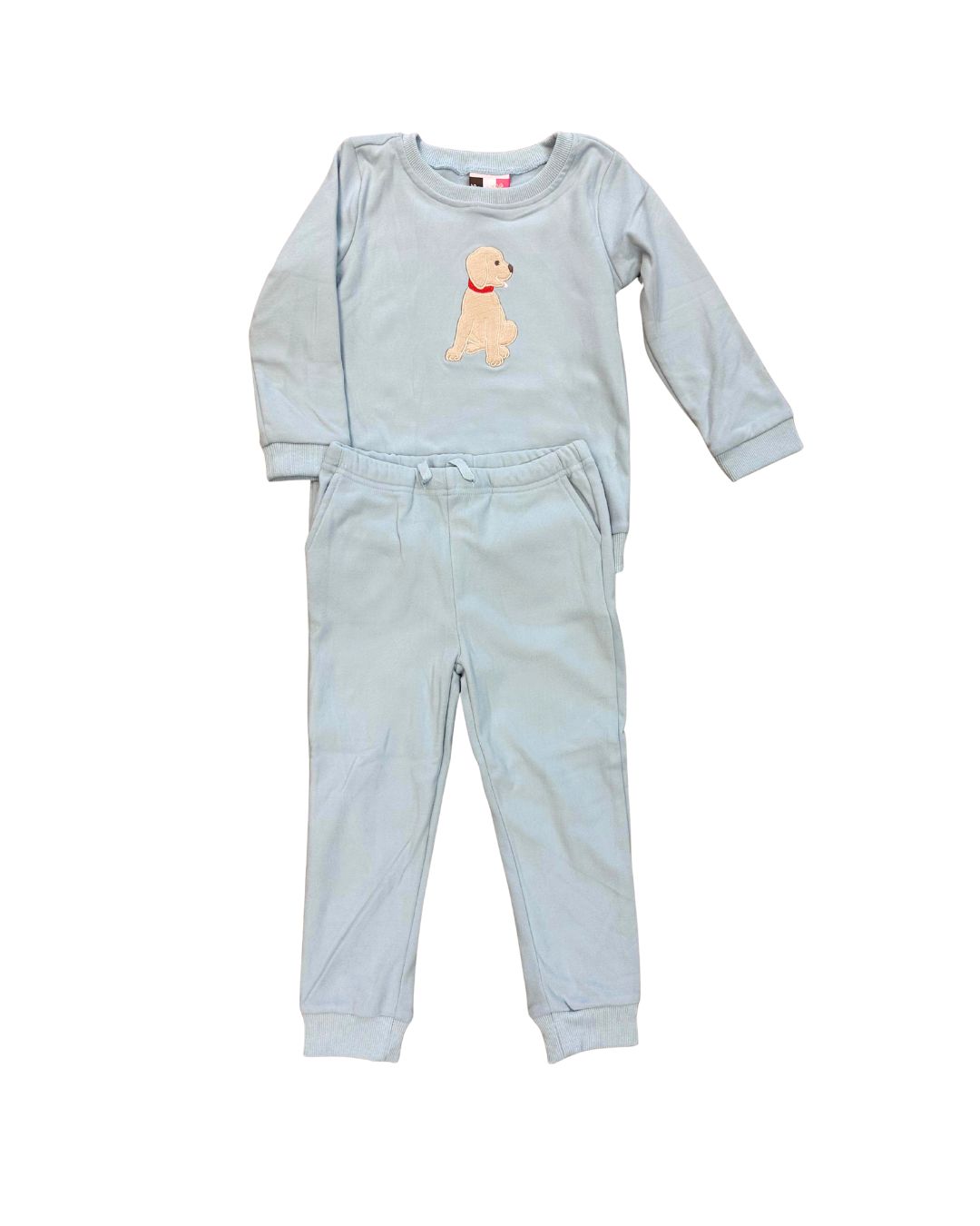 Puppy Applique Boys Jogger Set