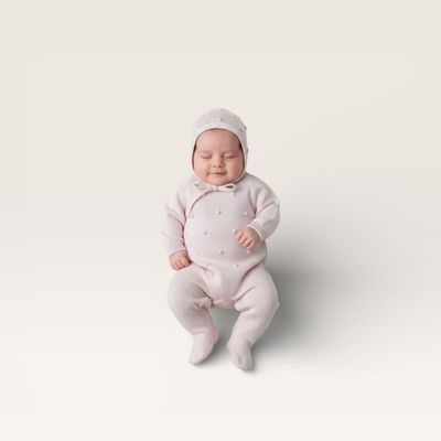 Raised Dot Bonnet, Pink