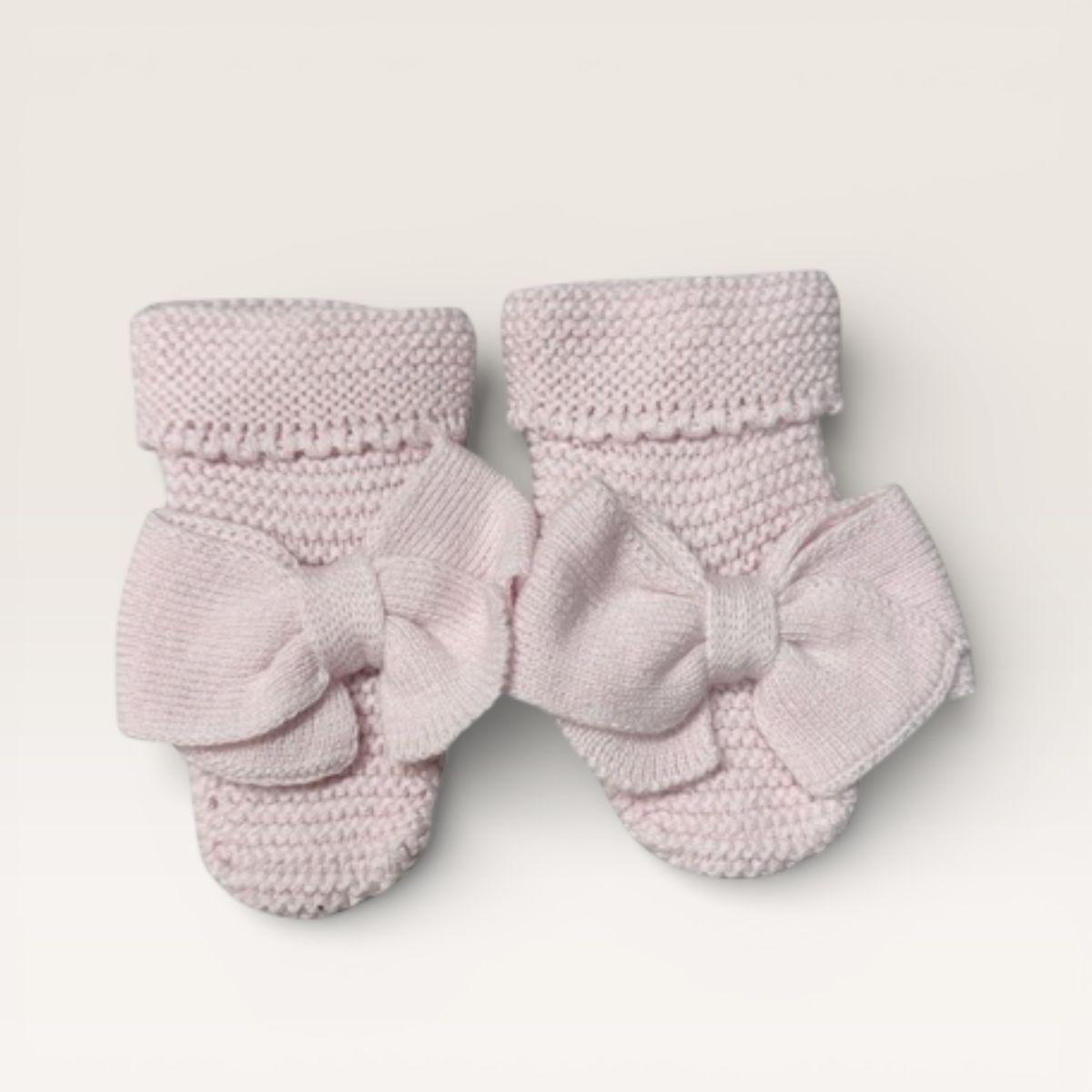 Fold Over Booties with Bow