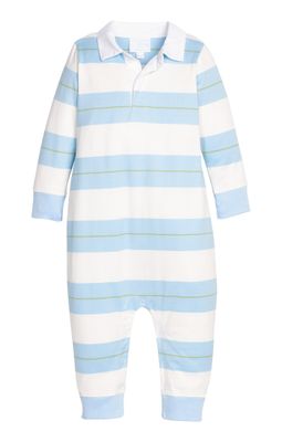 Rugby Polo Romper,  Fondren Stripe
