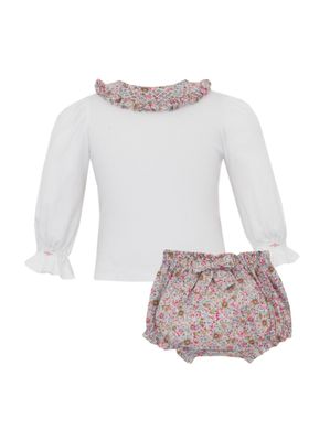 Bloomer Set, Pink and Blue Floral