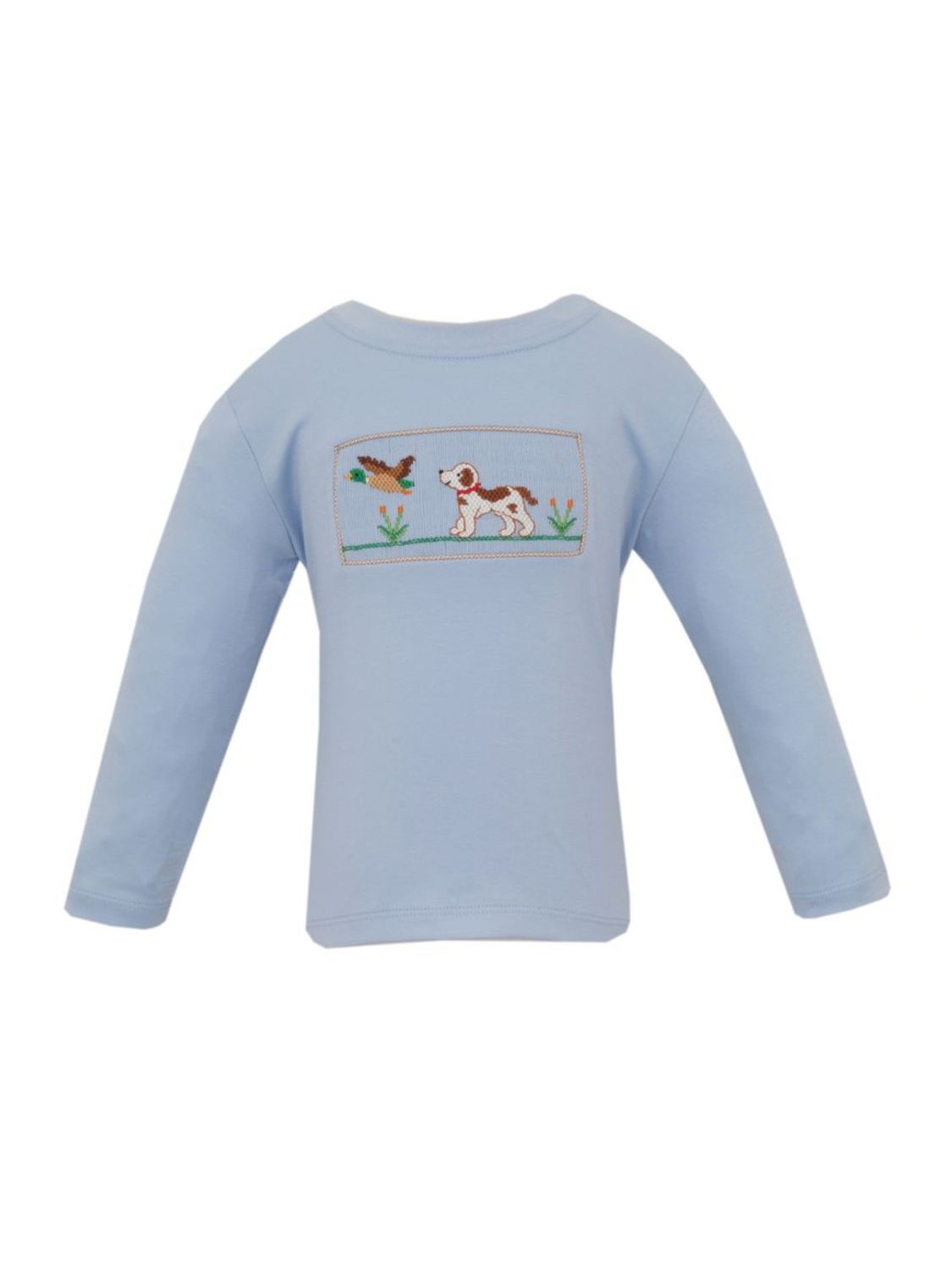 Lt Blue Knit Tshirt, Hunting Dogs