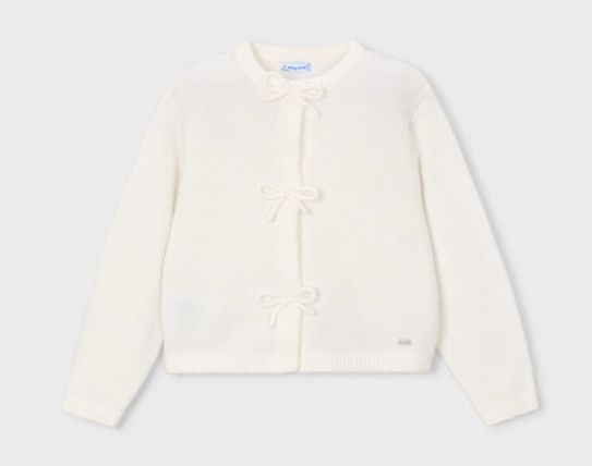 Knit Cardigan With Bows