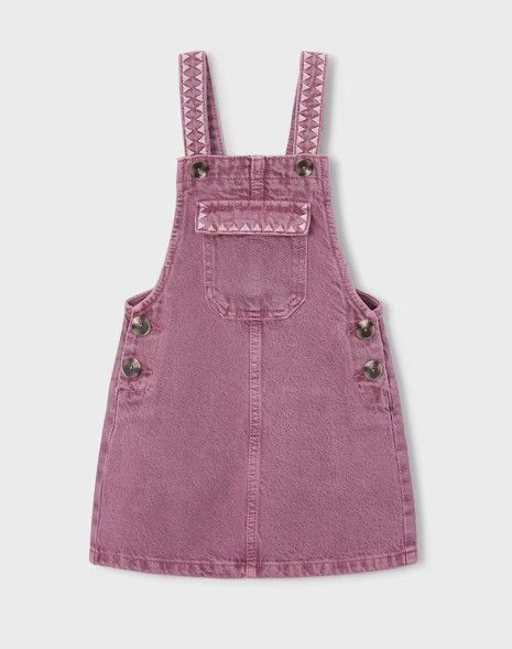 Embroidered Overall Dress