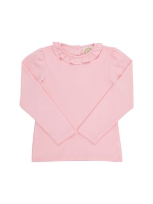 Reece Ruffle Top, Sandpearl Pink