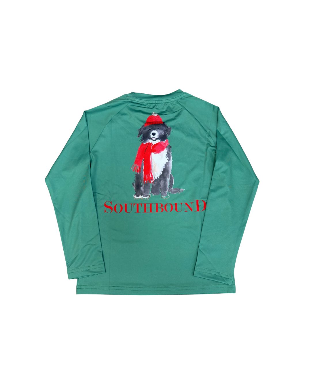 Perf Tee-Christmas Scarf Dog