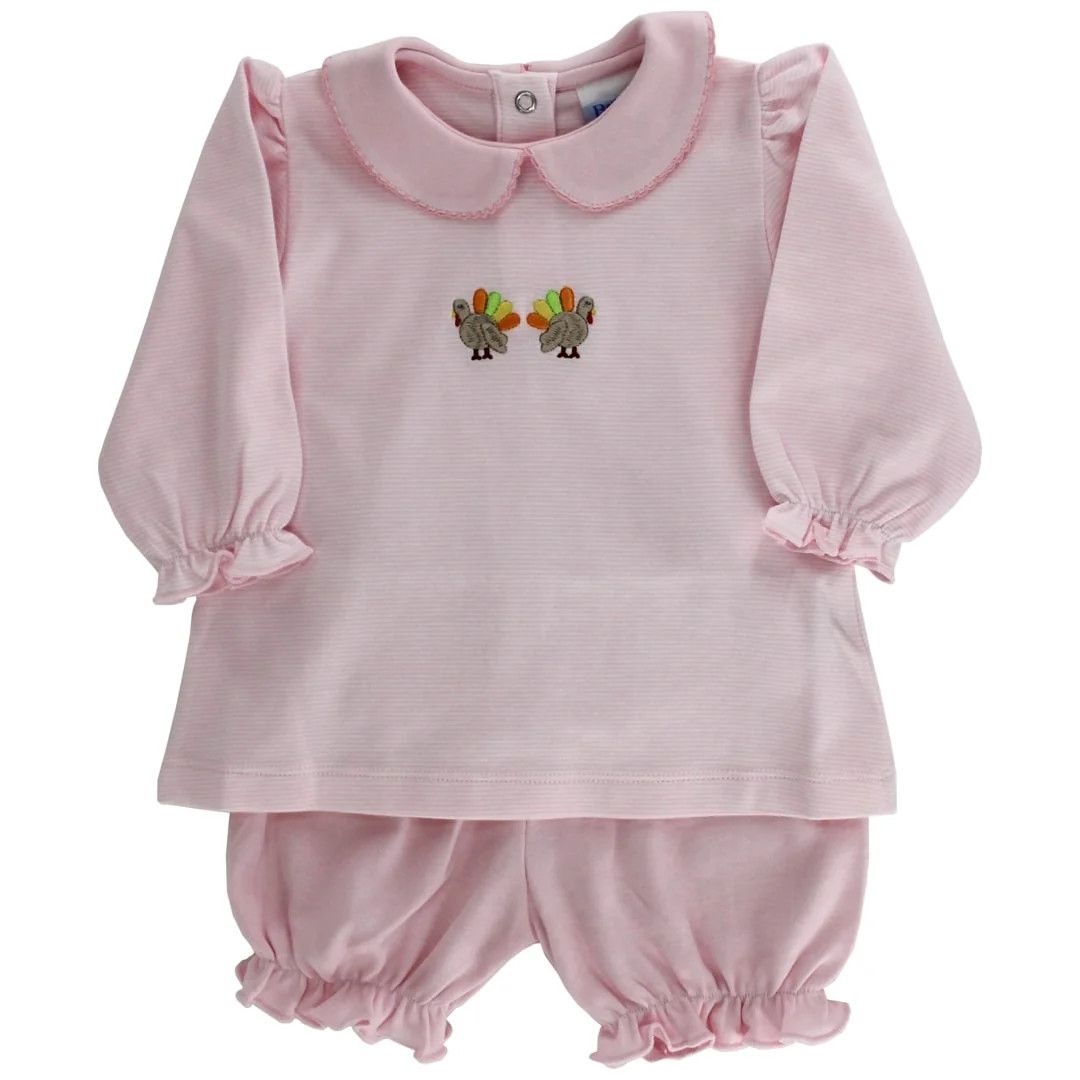 Turkey Trot Bloomer Set, Pink