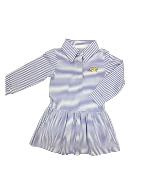 Purple Stripe Dress, Tiger