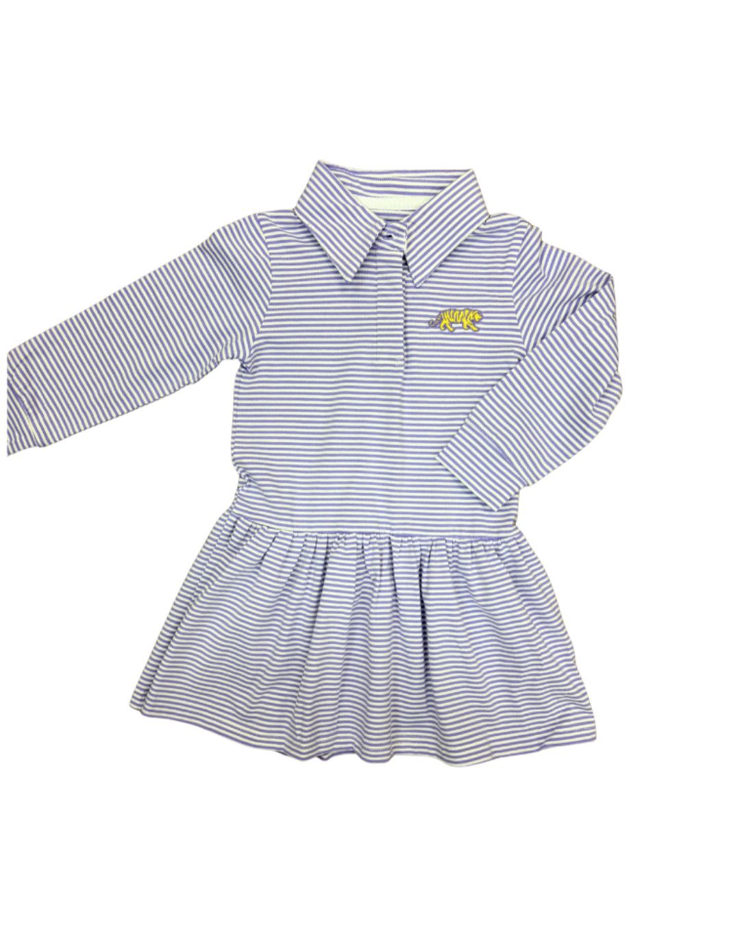 Purple Stripe Dress, Tiger