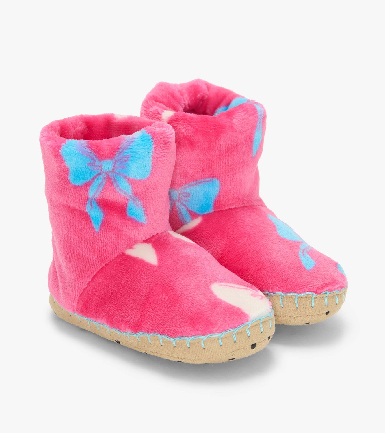 Big Bow Fleece Slippers