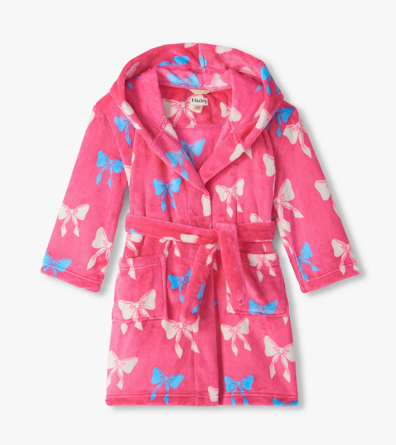 Big Bow Fuzzy Fleece Robe