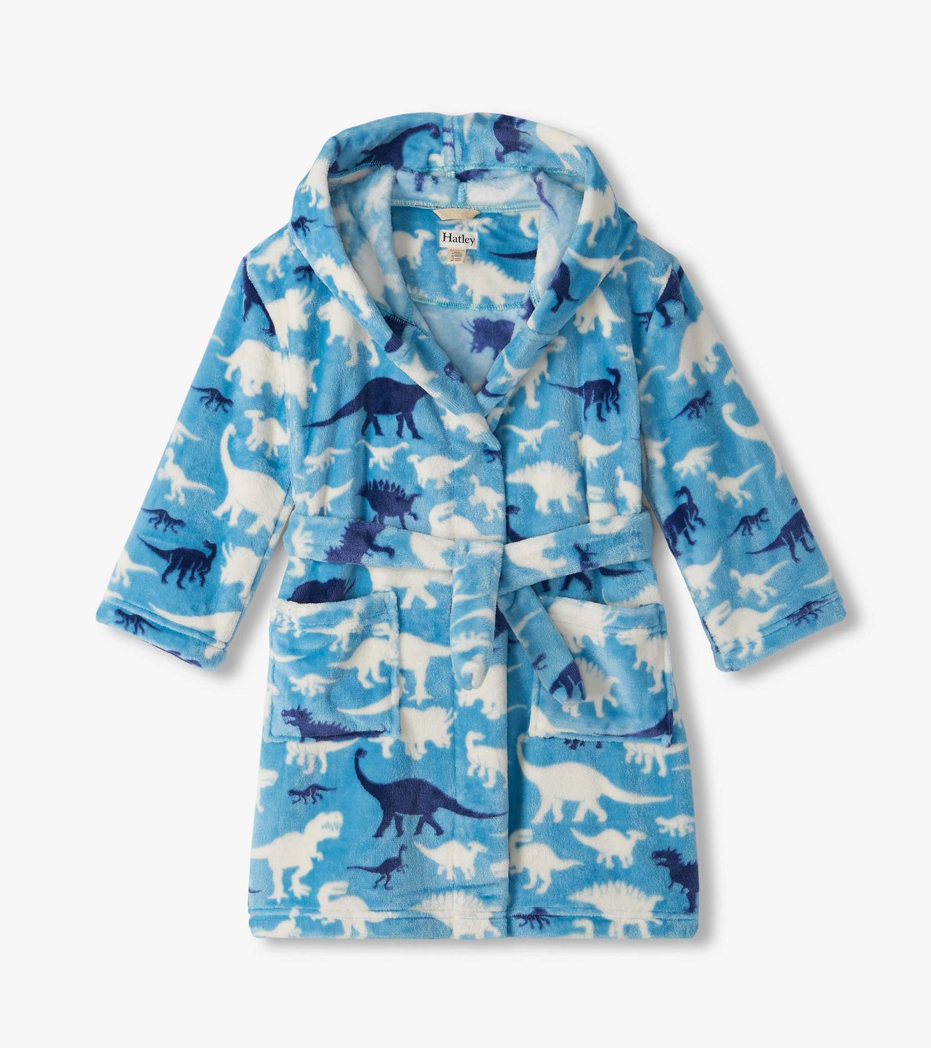 Dino Silhouette Fuzzy Fleece Robe