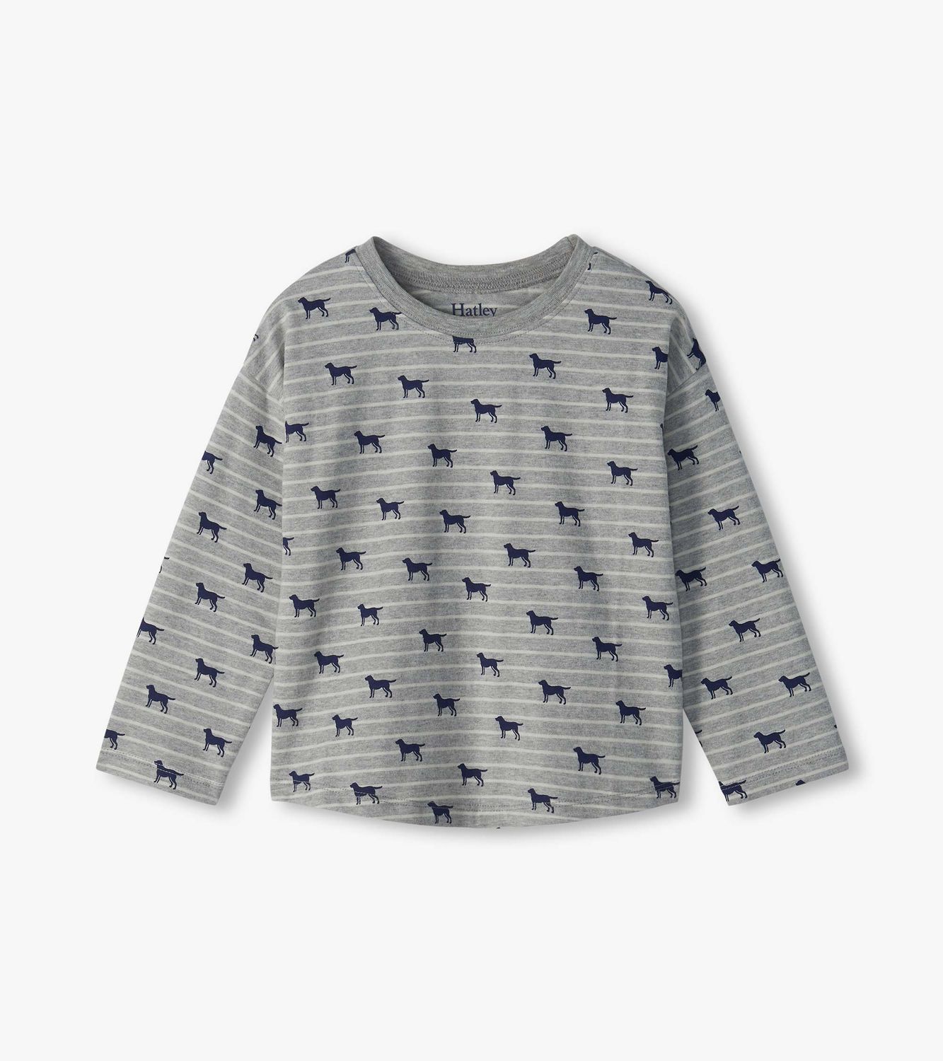 Tiny Pups Striped Drop Shoulder Tee