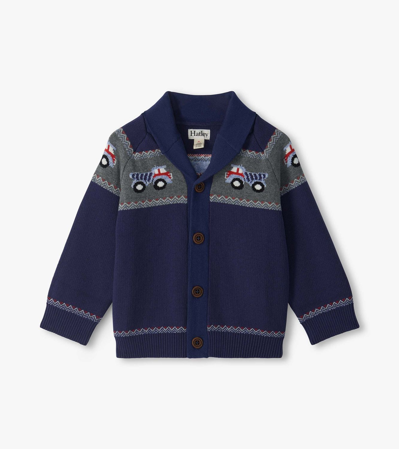 Trucks Shawl Collar Cardigan