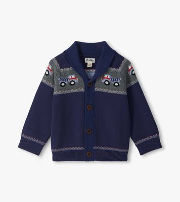 Trucks Shawl Collar Cardigan