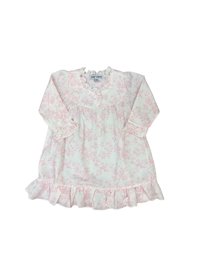 Victoria Pink Toile Print LS PJ
