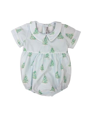Christmas Tree Print Blue Bubble