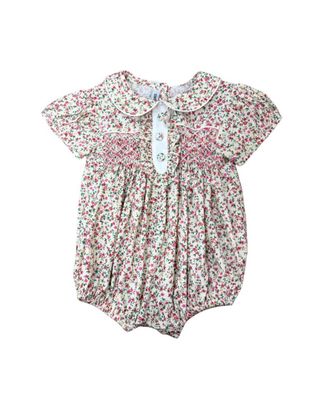 Samantha Floral Smocked Bubble