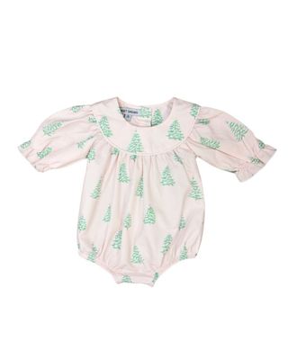Christmas Tree Print Pink Bubble