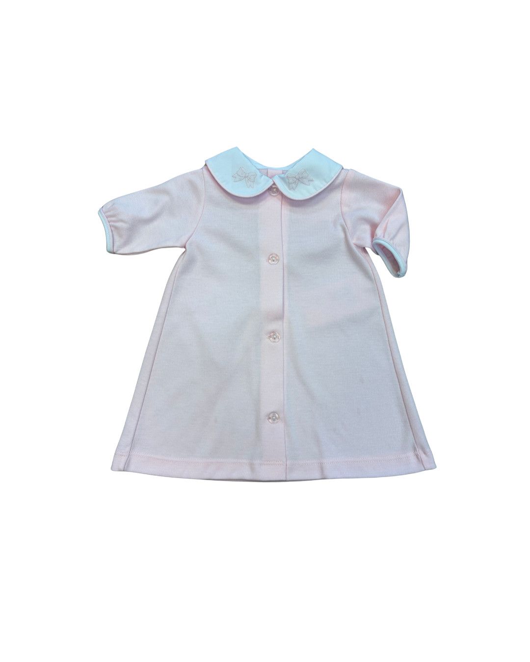 Pink Knit Daygown Bow/Ribbon
