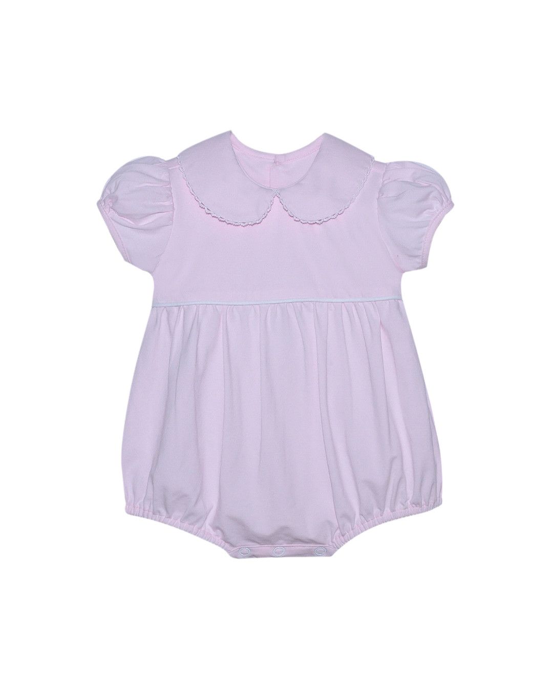 Pink Brady Girl Bubble w/ White Picot
