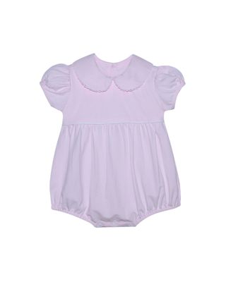 Pink Brady Girl Bubble w/ White Picot