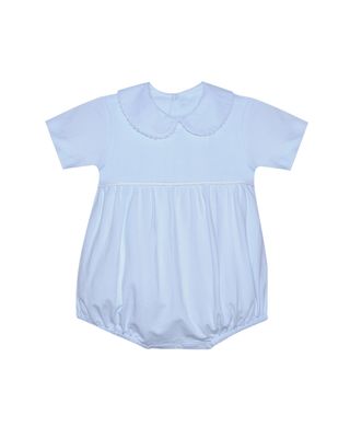 Blue Brady Boy Bubble w/ White Picot
