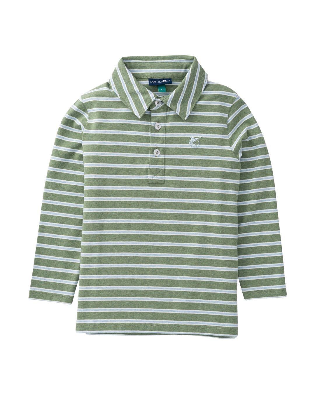 LS Too Cool for School Polo, Hedge Cashmere Blue Stripe