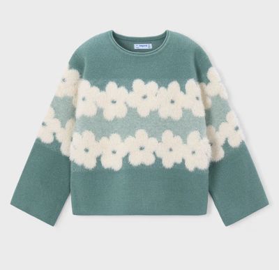 Girl Sweater, Bayleaf Flowers