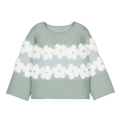 Girl Sweater, Bayleaf Flowers