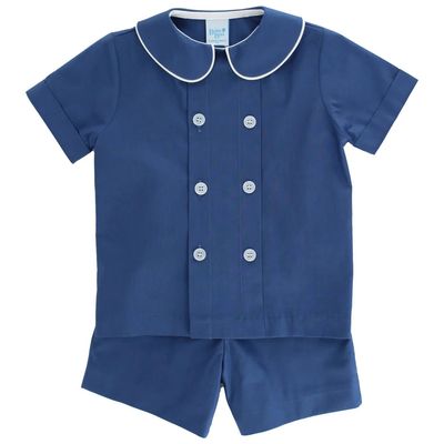 Posh Posies w Cornflower, Dress Short Set