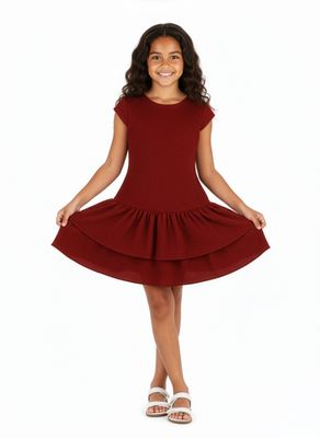 Camila Elastic Dress, Red