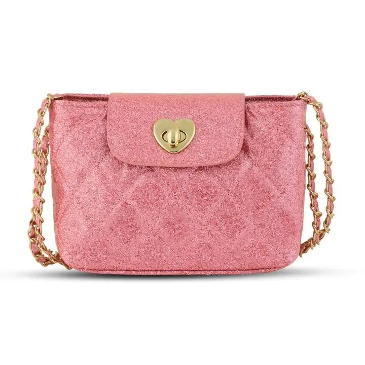 Paige Purse, Pink Glitter