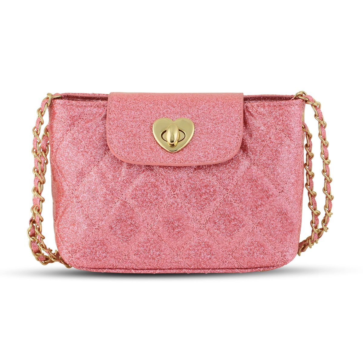 Paige Purse, Pink Glitter