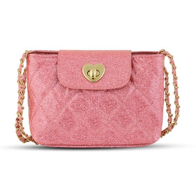 Paige Purse, Pink Glitter