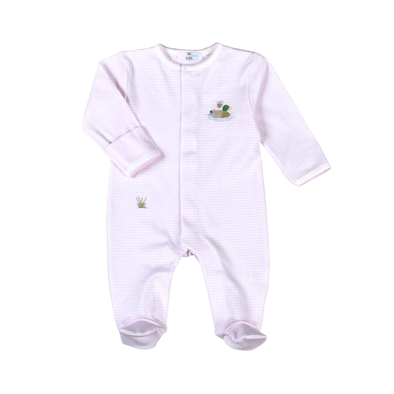 Pink Mallard Duck Pima Footie