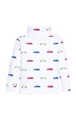 Printed Turtleneck, Race Cars