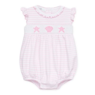 Coastal Treasures Smocked Bubble, Pink