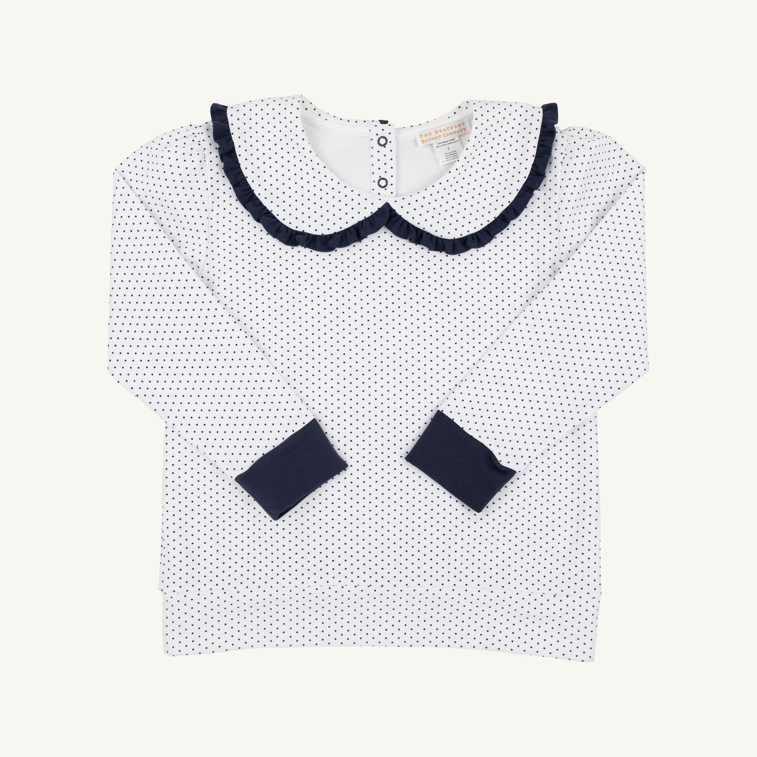 Maude's Ruffle Cassidy Crewneck, Nantucket Navy, Worth 