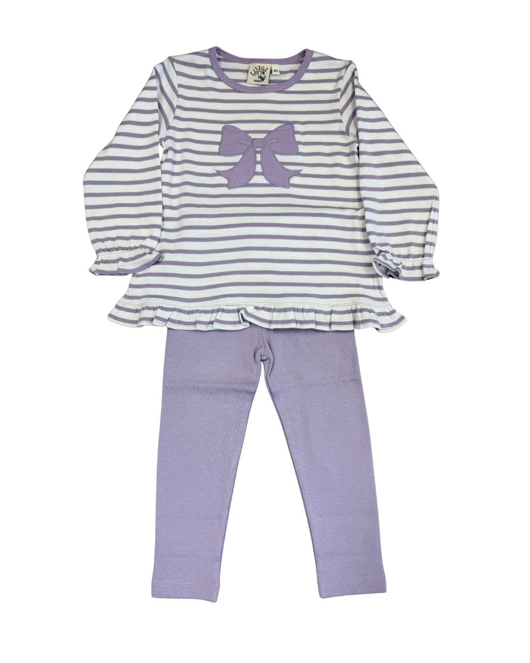Lavender Bow Legging  Set