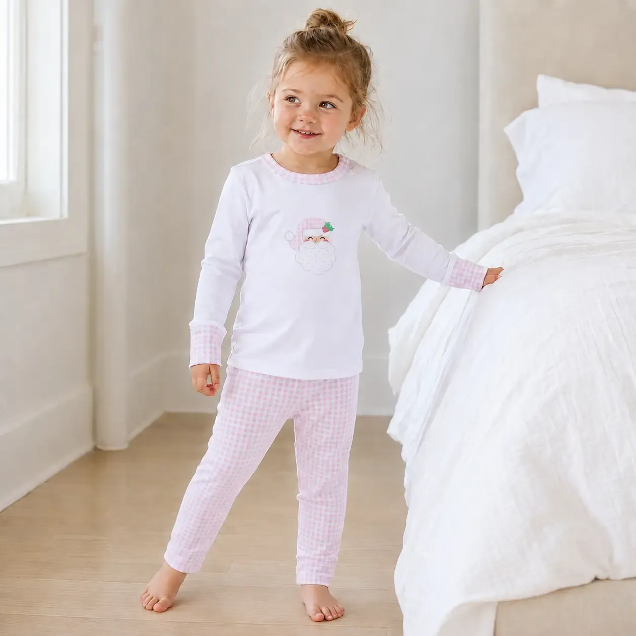 Sweet St Nick Long PJ,  Pink