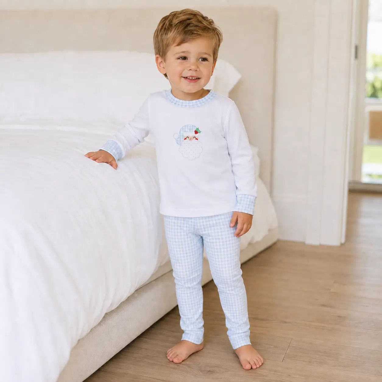 Sweet St Nick Long PJ,  Blue