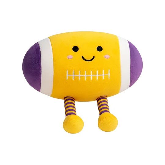 Purple &amp; Gold Football SquishySnuggle Plushie