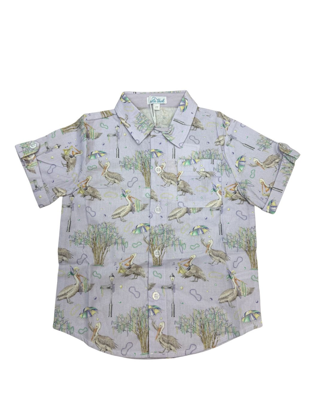 Feather &amp; Floats SS Collared Shirt